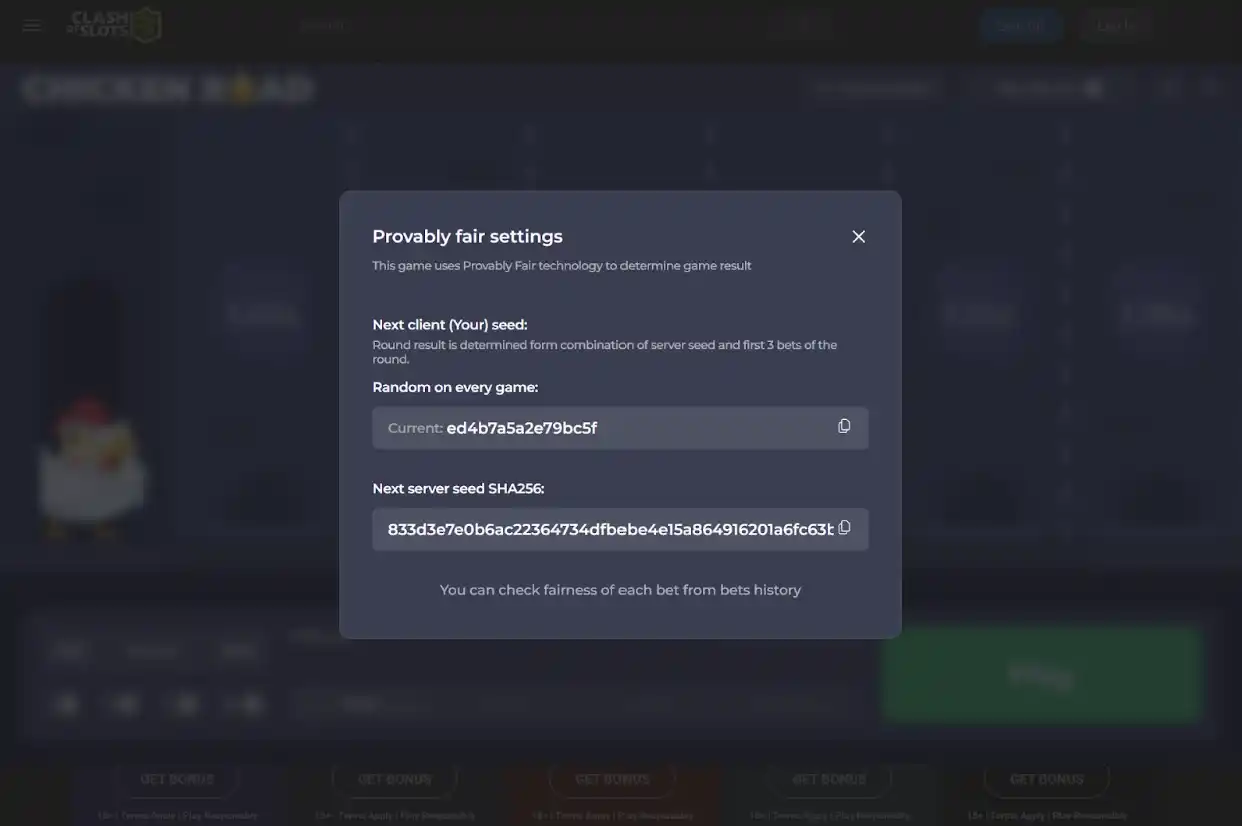 Fair Gaming Verification System